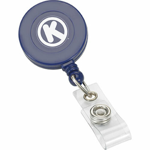 Retractable Badge Reel With Swivel Bulldog Clip Custom Printed As Low